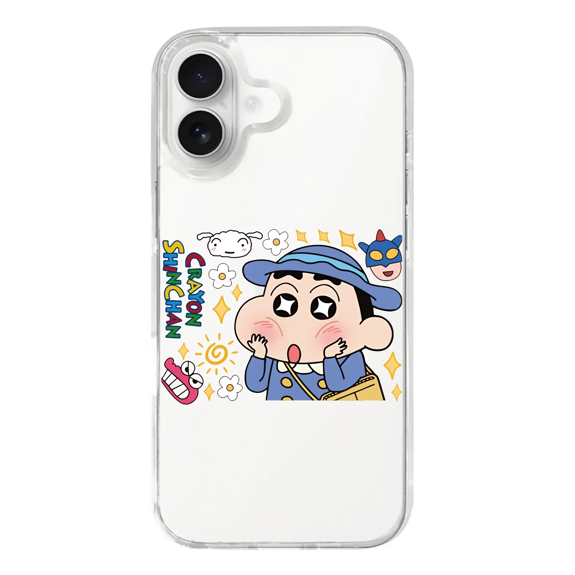 クレヨンしんちゃん グッズ 野原 しんのすけ - iPhone 17シリーズ 透明スマホケース – 薄型・耐衝撃・精密フィット保護カバー